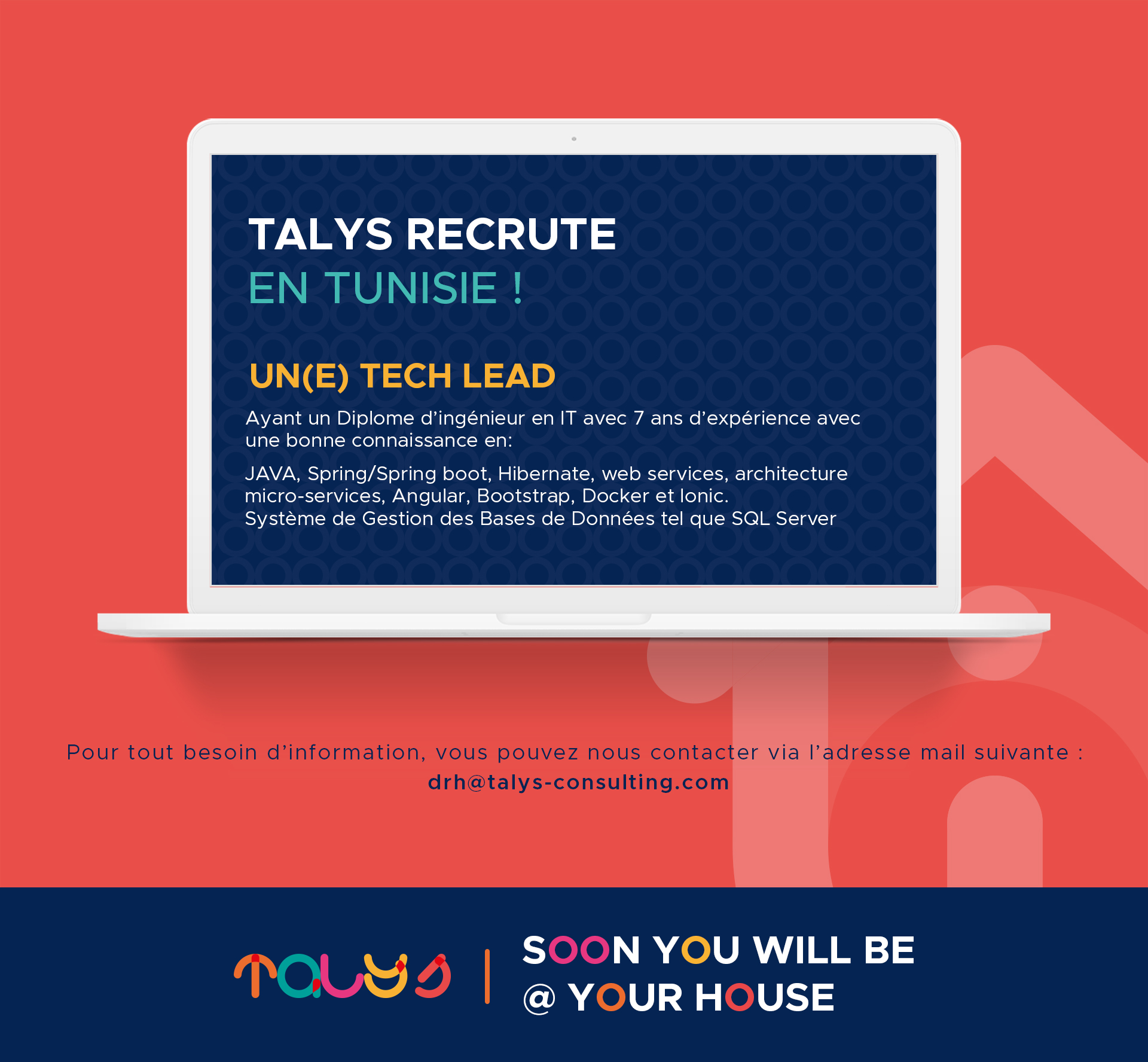 TALYS recrute un(e) Tech Lead